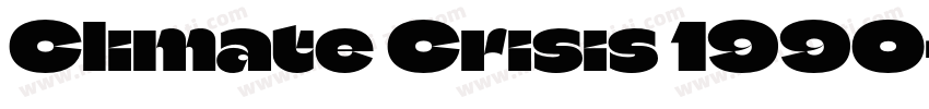 Climate Crisis 1990字体转换